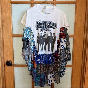 Fleetwood Mac Up-Cycled Bohemian Paisley Print Top Live 2018-19 Tour K159